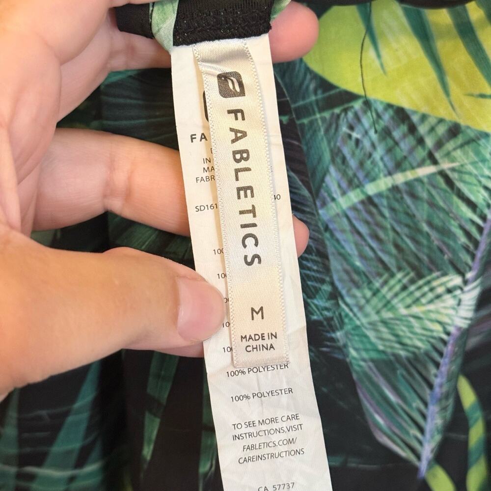 Fabletics Dash Romper Green Medium - image 5